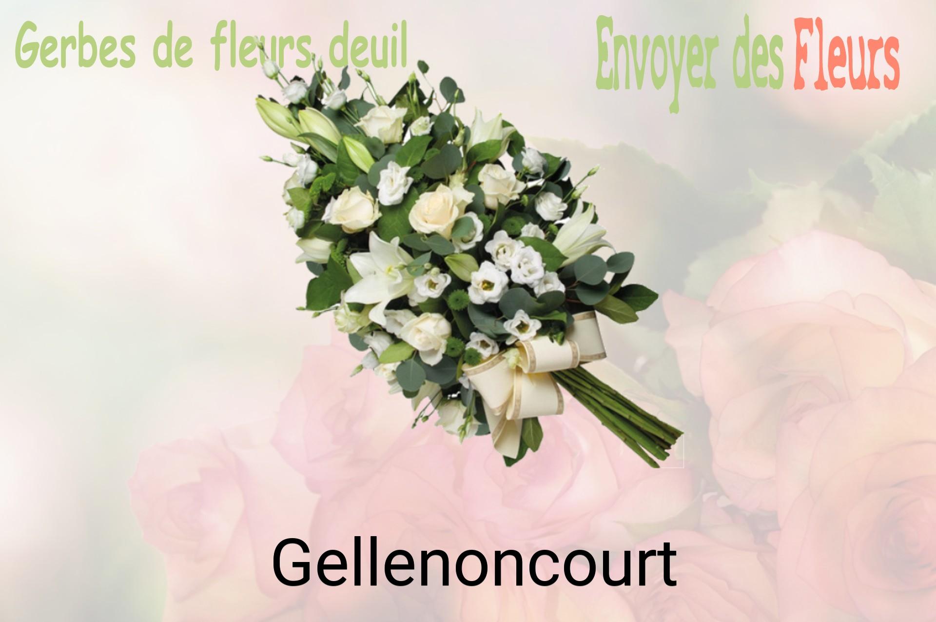 Gerbe de fleurs de deuil livrée à Gellenoncourt